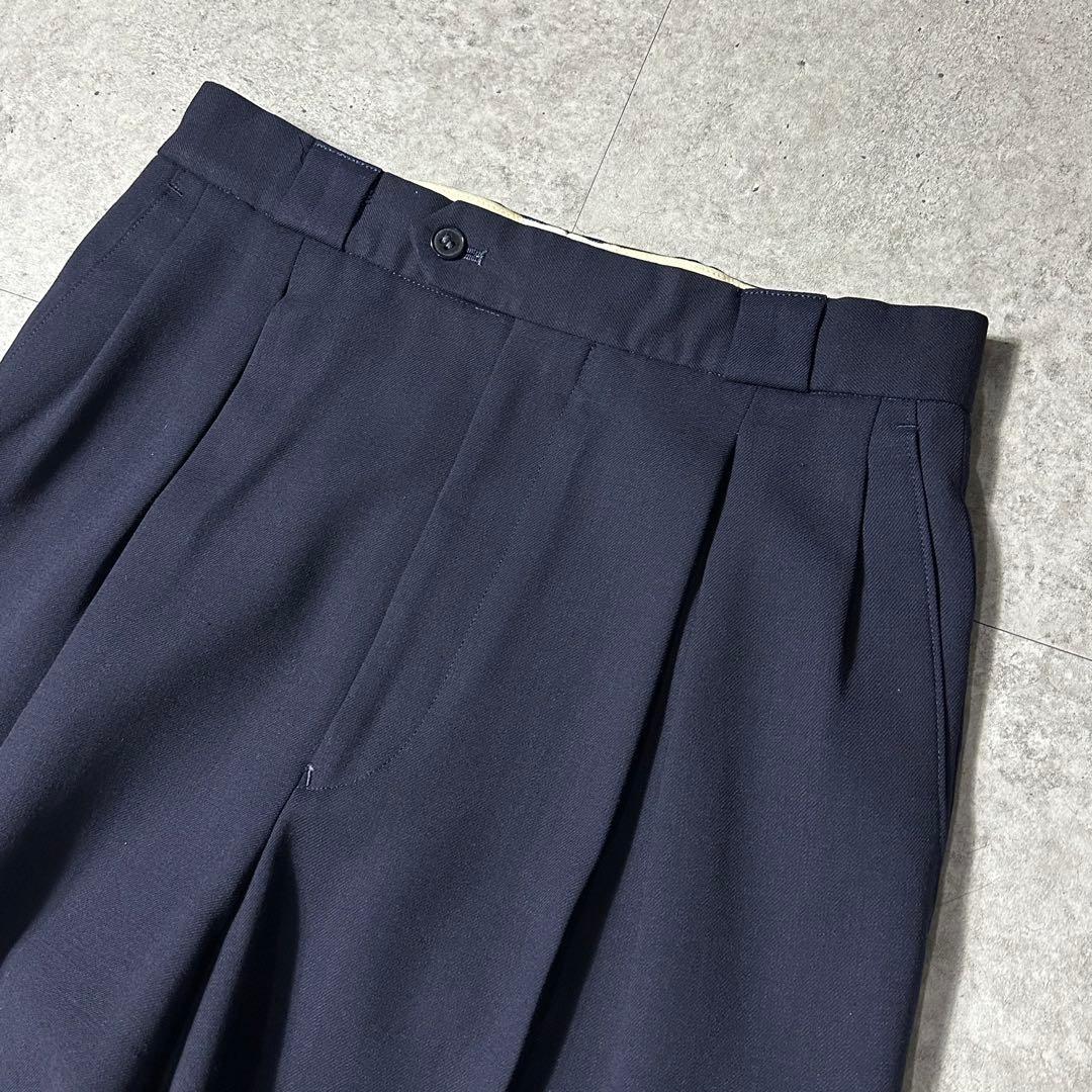 90s EMPORIO ARMANI ダークネイビー ダブル セットアップ 46