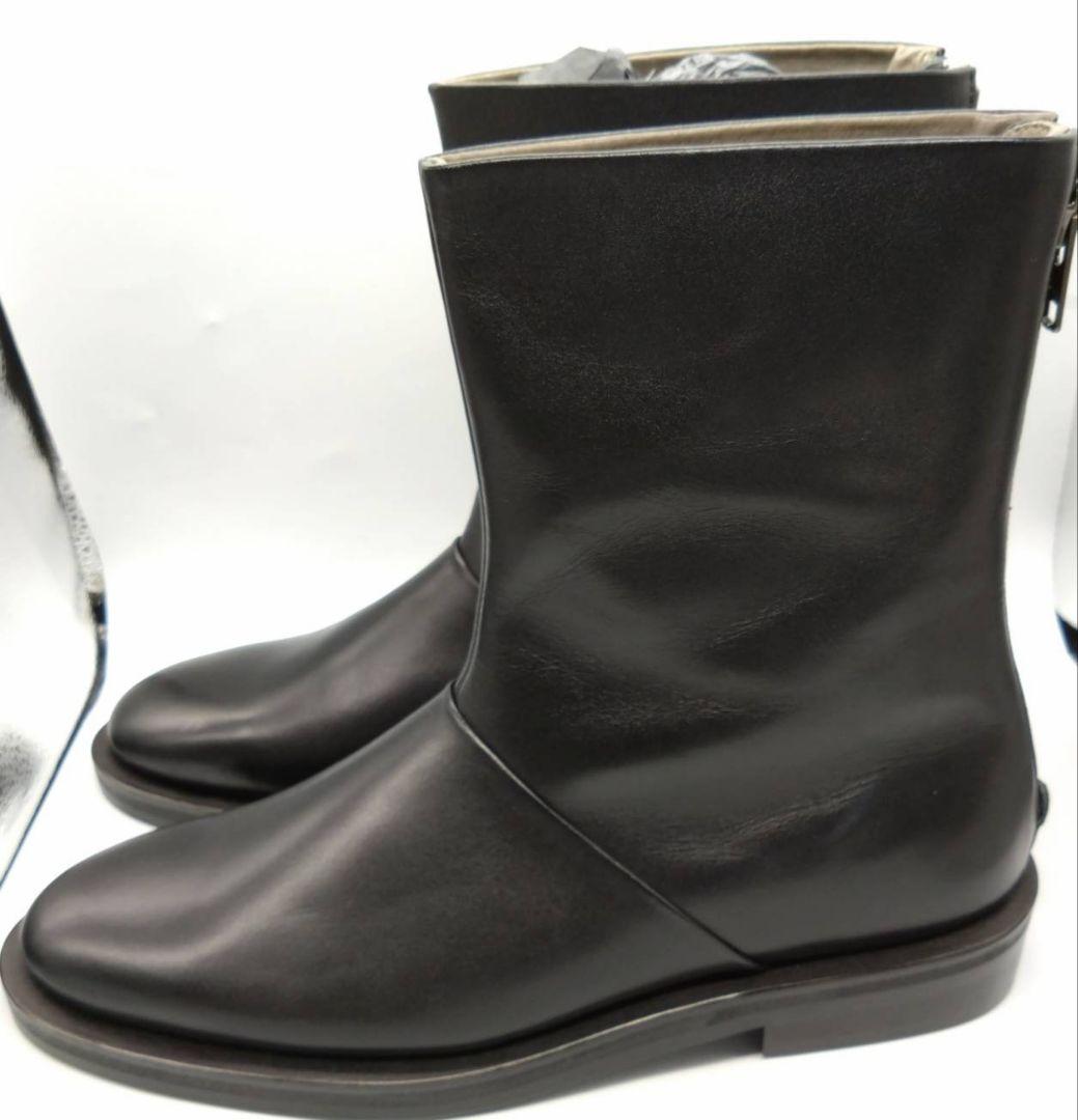 新品 ISHMM イシュム back zip boots black レザー42