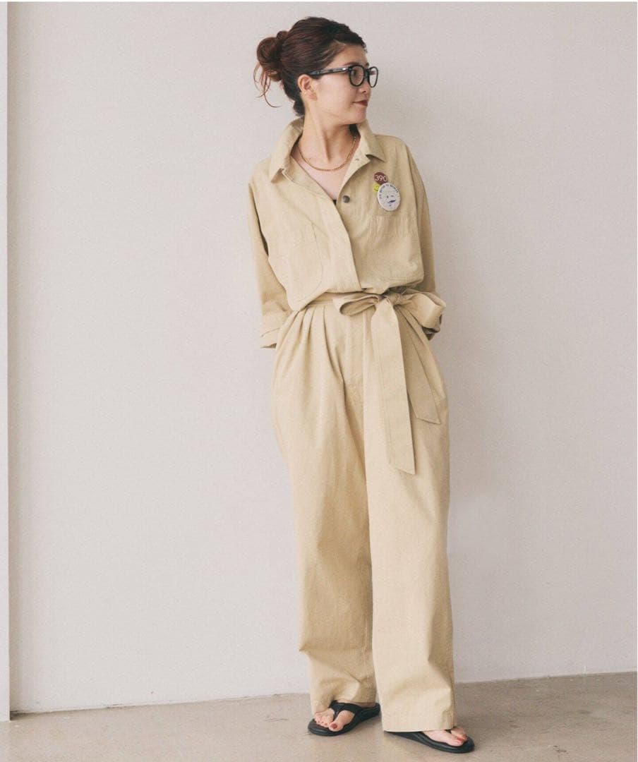 （新品）Spick & Span ジャンプスーツ ネイビー 38サイズ