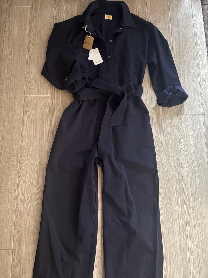 （新品）Spick & Span ジャンプスーツ ネイビー 38サイズ