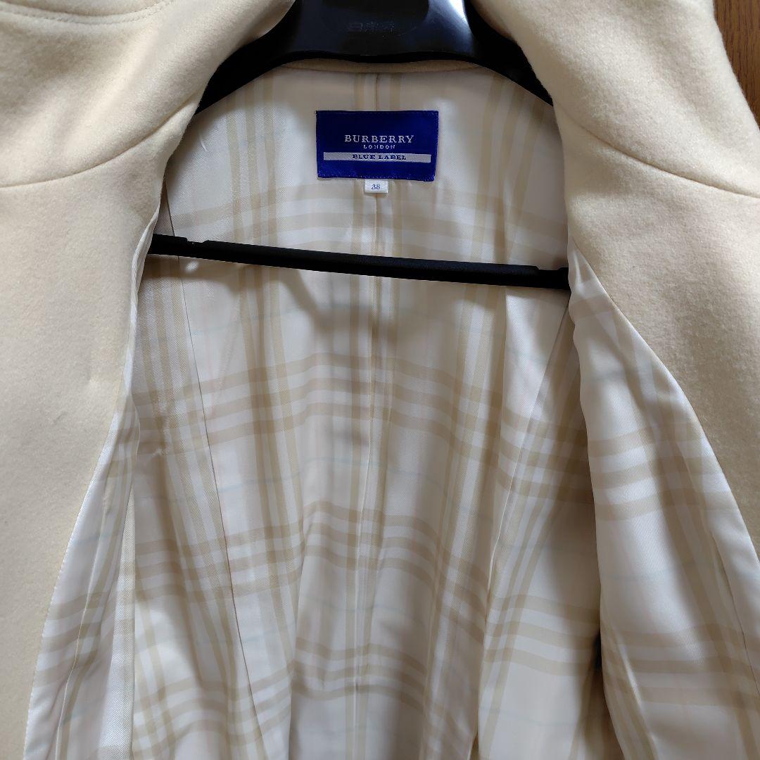 BURBERRY BLUE LABEL 38 アンゴラ混ウールコート