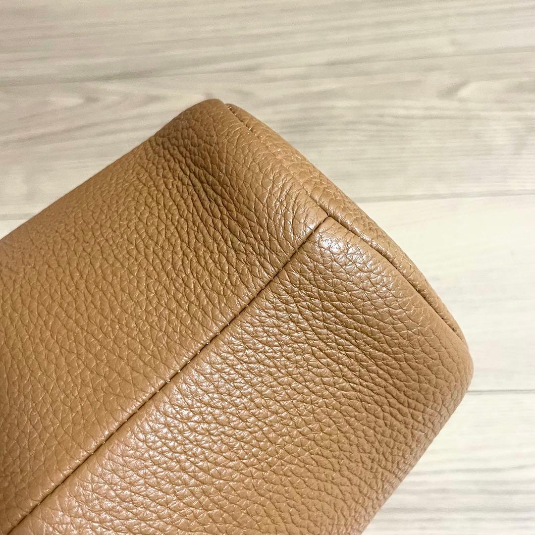 大人気色/AYAKO アヤコ　ショルダーバッグ　ポタリ　巾着　ブラウン　レザー