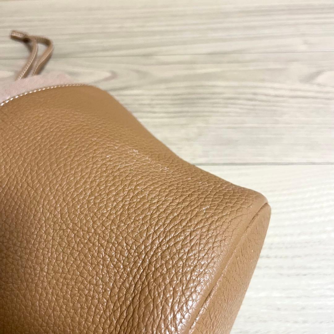 大人気色/AYAKO アヤコ　ショルダーバッグ　ポタリ　巾着　ブラウン　レザー