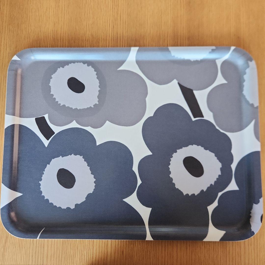 【レア】マリメッコ　ウニッコ　トレイ　大　marimekko