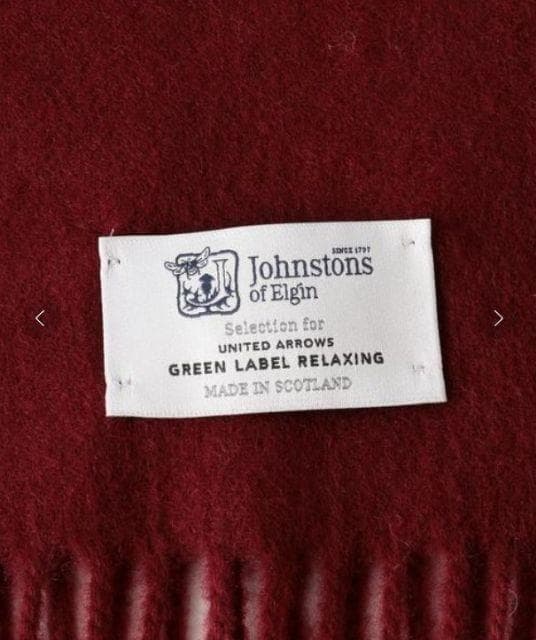 極美品★Johnstons ジョンストンズ★カシミヤ混 ストール 大判 ボルドー