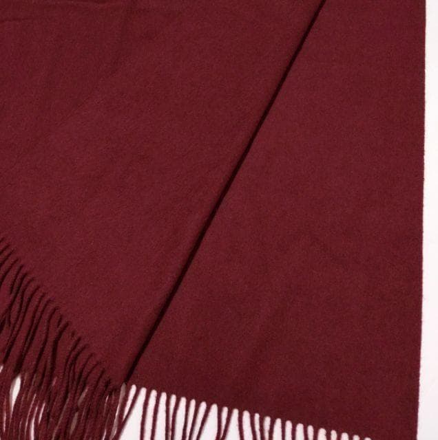 極美品★Johnstons ジョンストンズ★カシミヤ混 ストール 大判 ボルドー