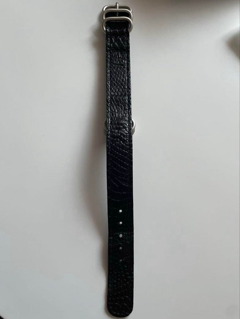THE SOLE NATOベルト　クロコダイル 20mm
