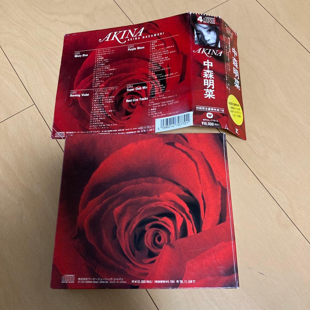 【即購入ok!!】中森明菜『AKINA』4枚組ベスト 初回限定豪華BOX仕様