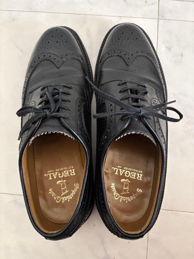 リーガル 靴 メンズ ビジネス ウイングチップ 6681 2235ブラック