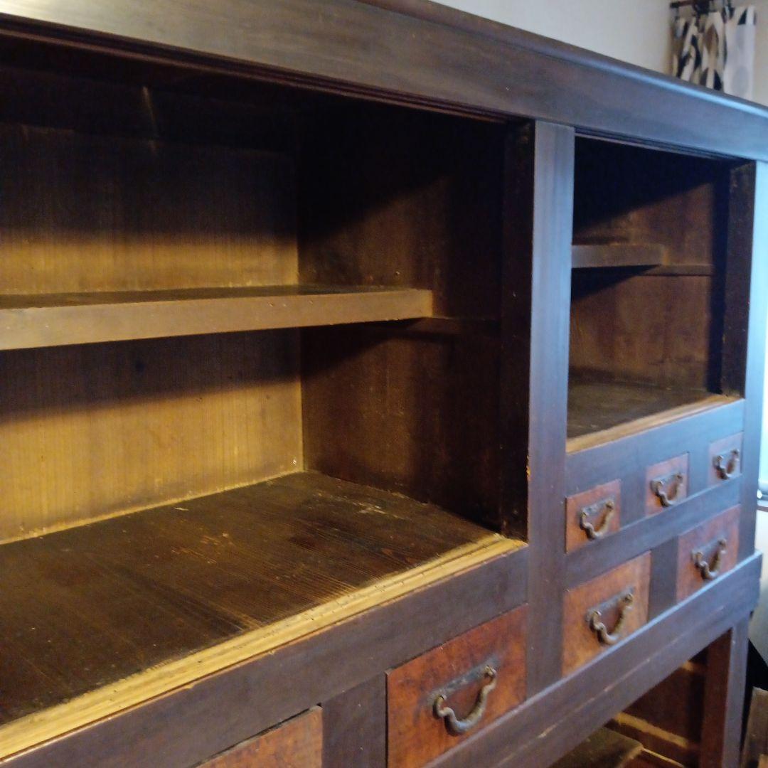 六尺近江水屋　箪笥　和箪笥　キャビネット　みずや 古家具 アンティーク 木製