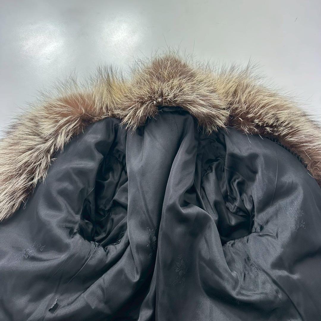 ボリューム◎13号　シルバーフォックス ファーコート 狐 太畝　大きいサイズ