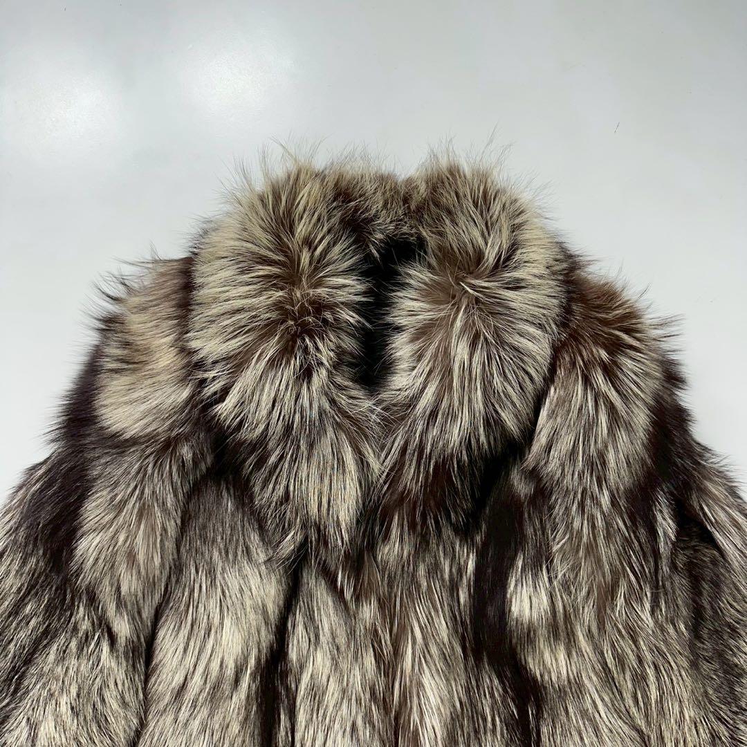 ボリューム◎13号　シルバーフォックス ファーコート 狐 太畝　大きいサイズ