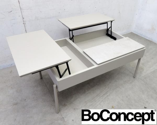 美品■BoConcept■CHIVA■コーヒーテーブル■収納付きセラミック
