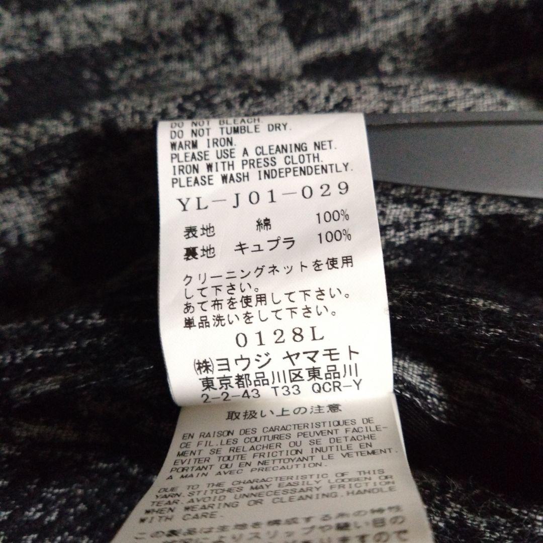 2025・26現行✨Y'sフェイデッド・プレイド・ジャカードジャケット