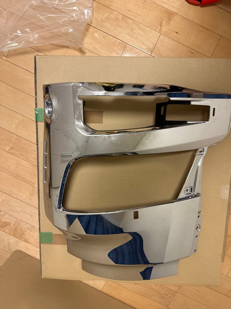 17プロフィア　純正メッキバンパー新車外し　ウォッシャー付き