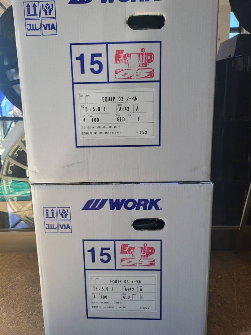 WORKエクイップ03軽自動車用15インチ新品！