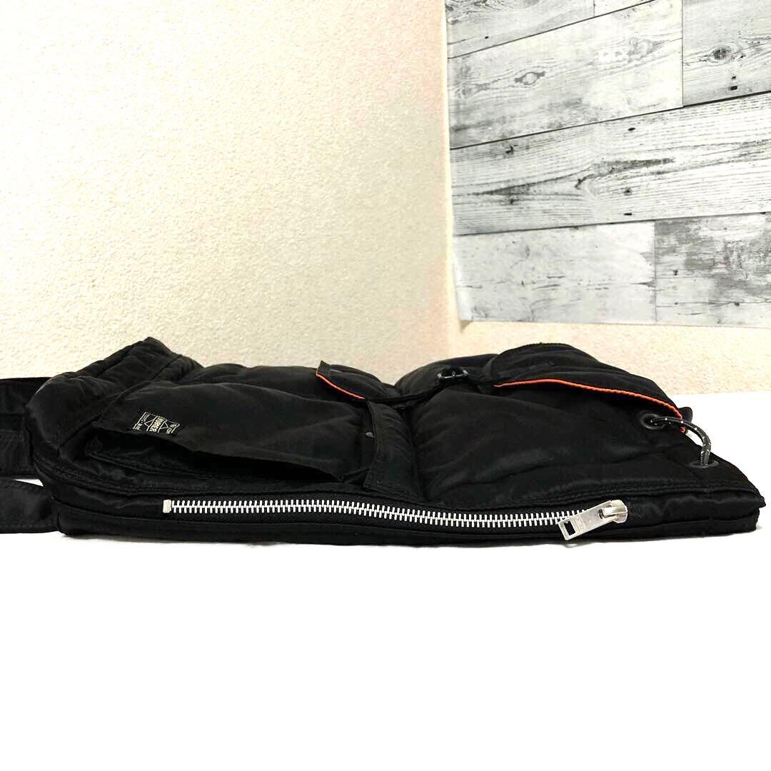 新型✨新品同様 ポーター タンカー リュック ボタン A4可 大容量 ブラック