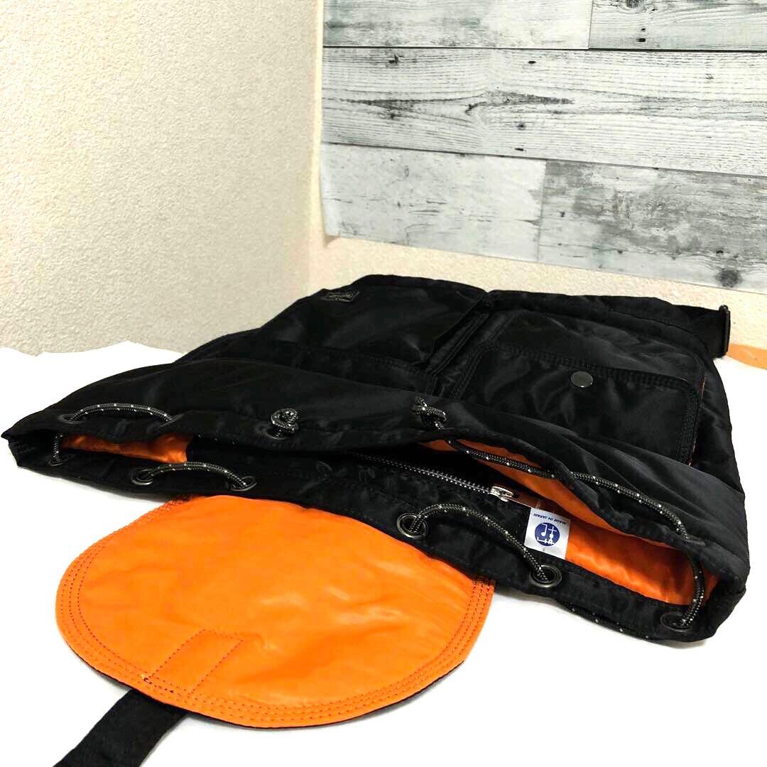 新型✨新品同様 ポーター タンカー リュック ボタン A4可 大容量 ブラック