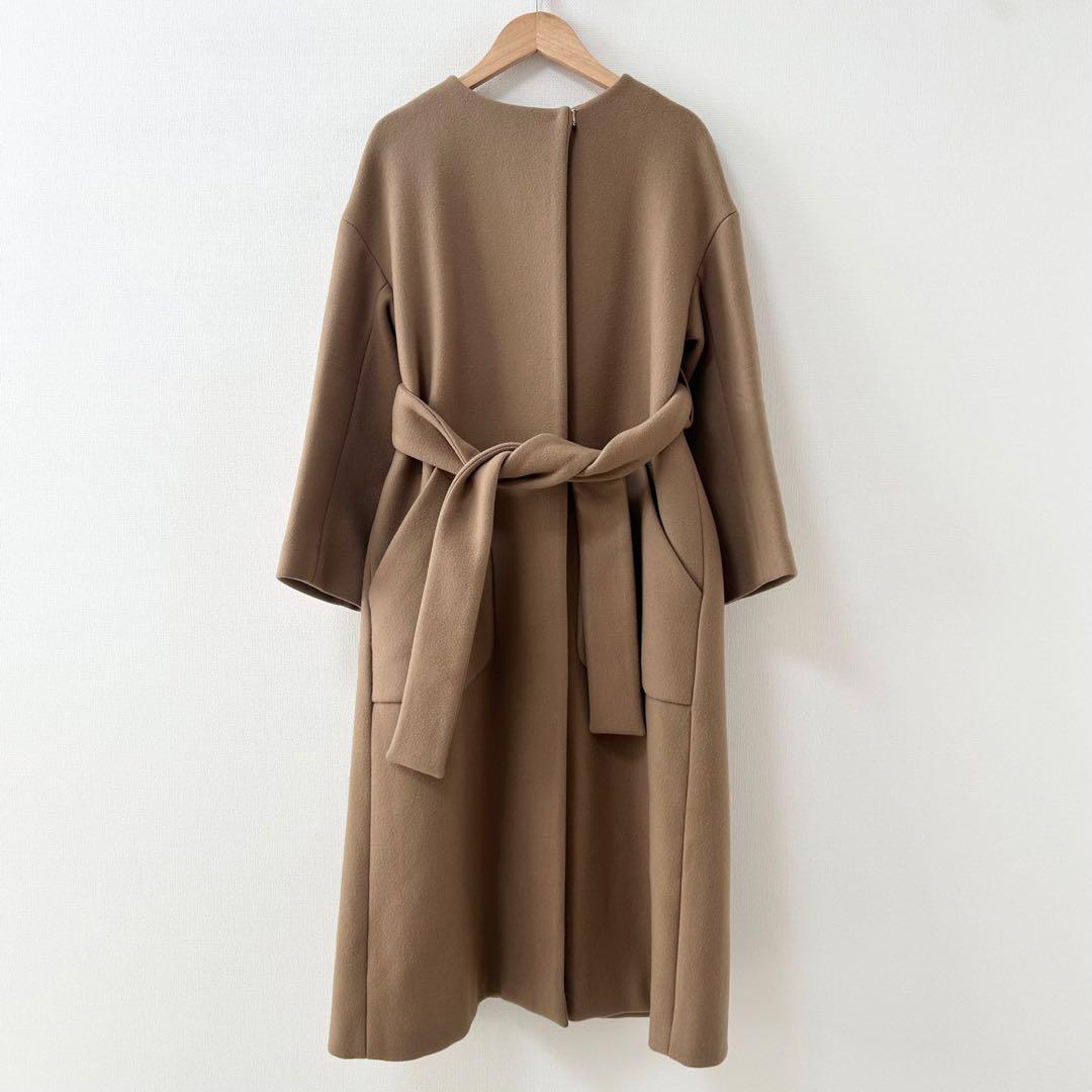 ヴェルメイユパーイエナ　Super100s メルトン テントラインコート