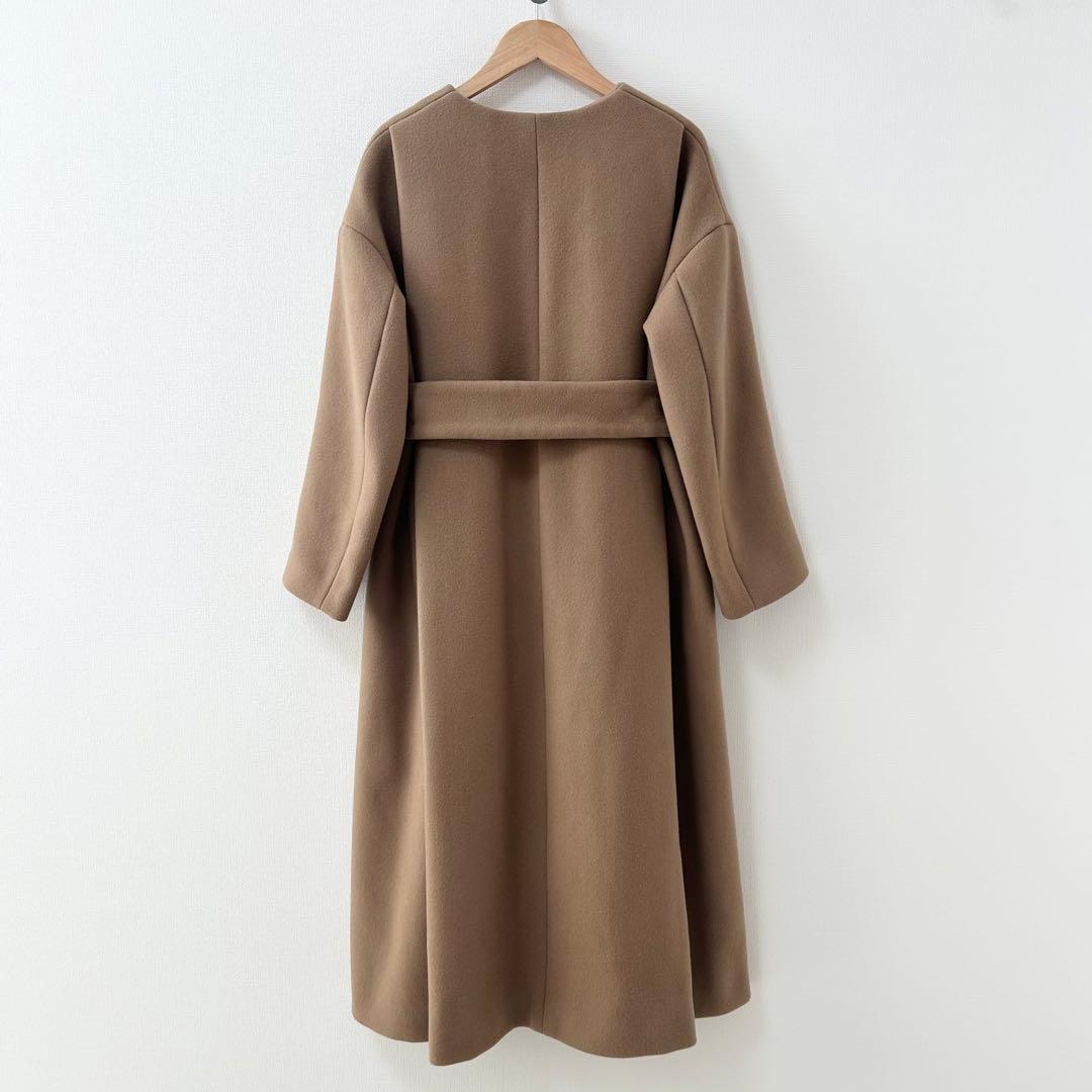 ヴェルメイユパーイエナ　Super100s メルトン テントラインコート