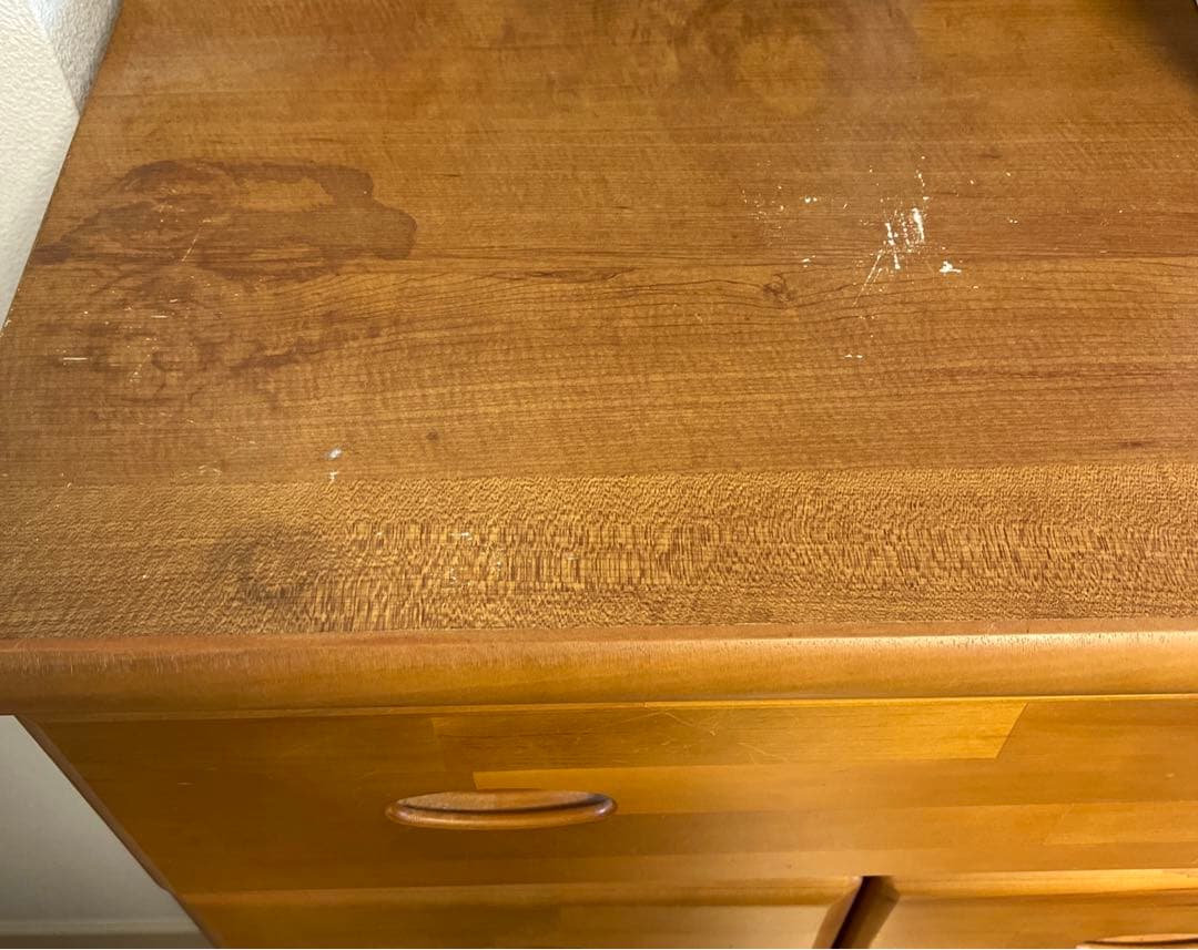 【匿名送料込】木製タンス　洋服タンス　6段