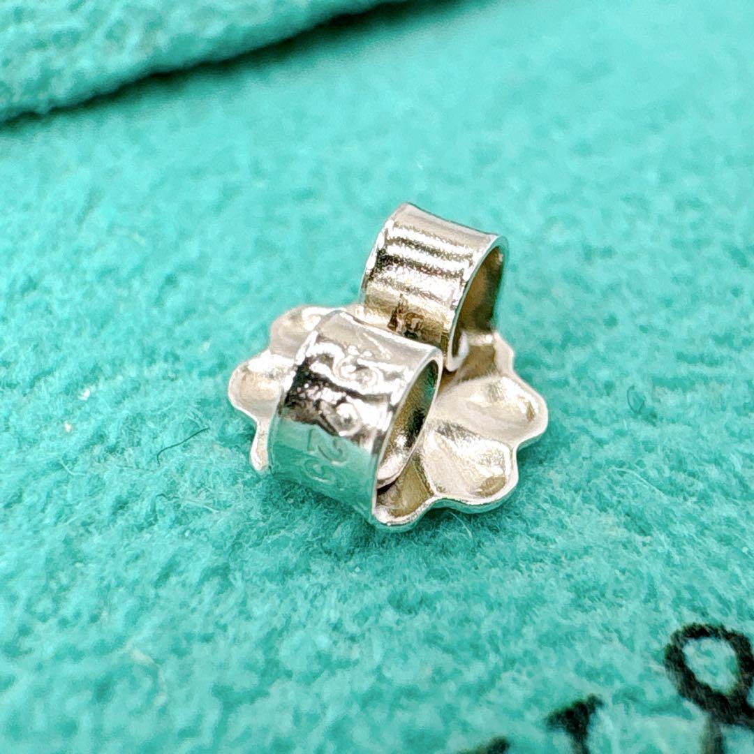 美品 オールドティファニー ツイスト ノット ピアス キャッチ社外品 シルバー