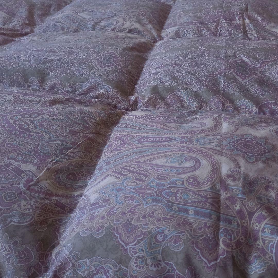 羽毛布団 増量 SDGS リフレッシュ羽毛 高密度生地 清潔 安心 日本製②