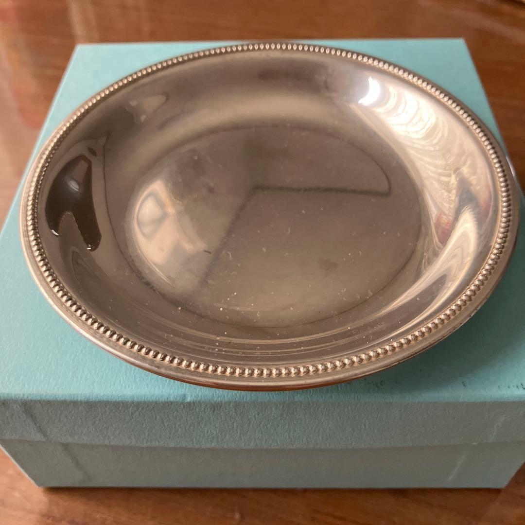 ティファニーの銀小皿　直径12cm