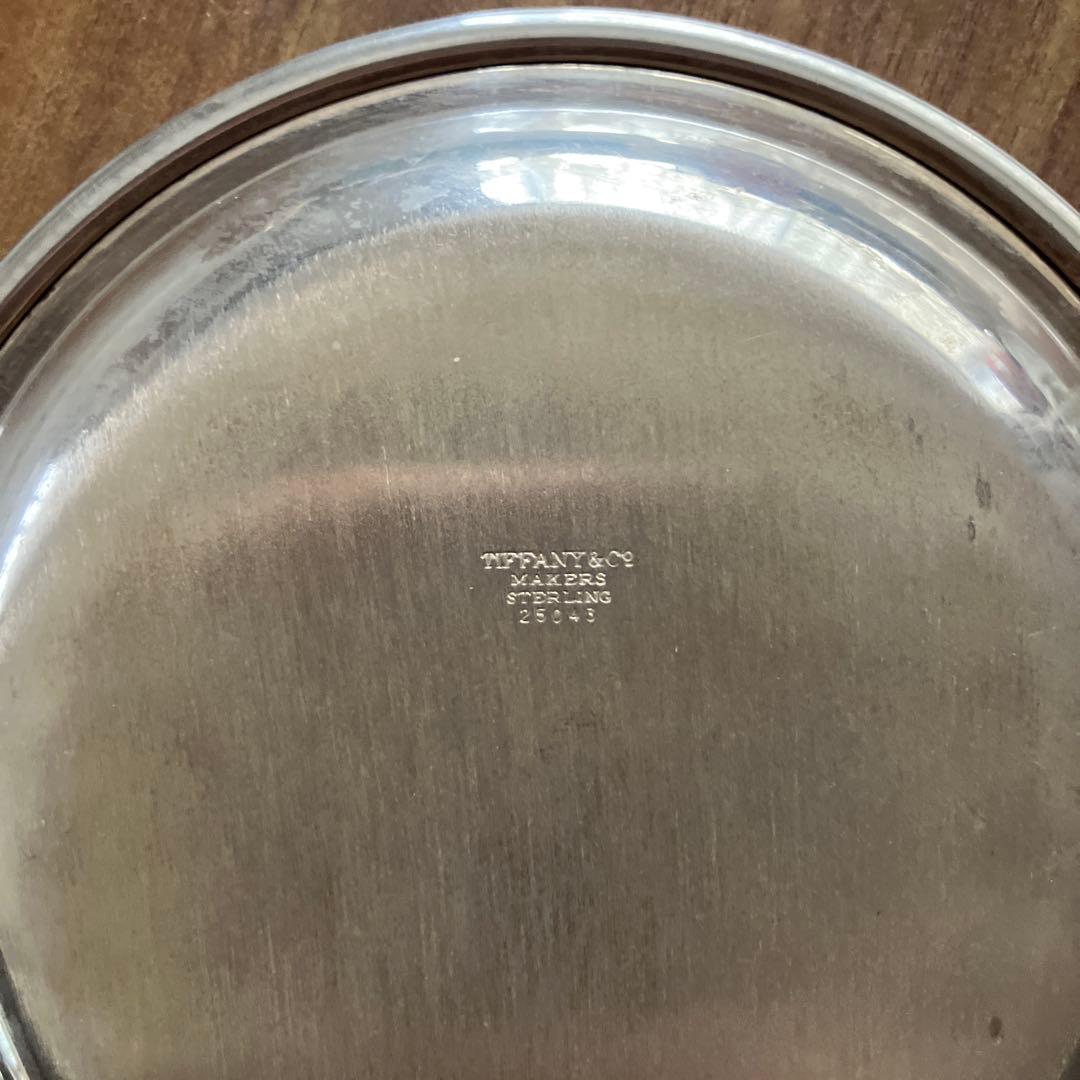ティファニーの銀小皿　直径12cm