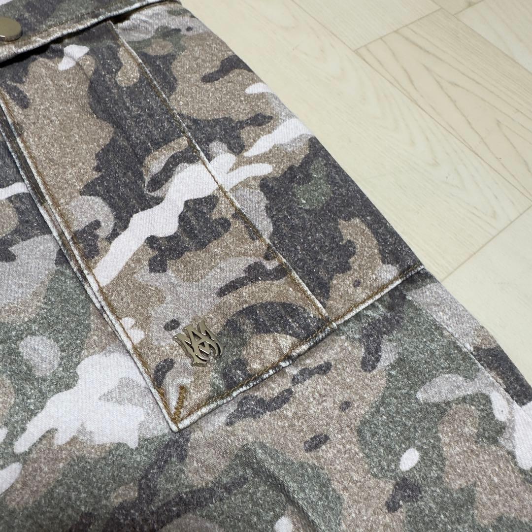 パンツ 30 AMIRI M65 CAMO CARGO KICK FLARE PANTS