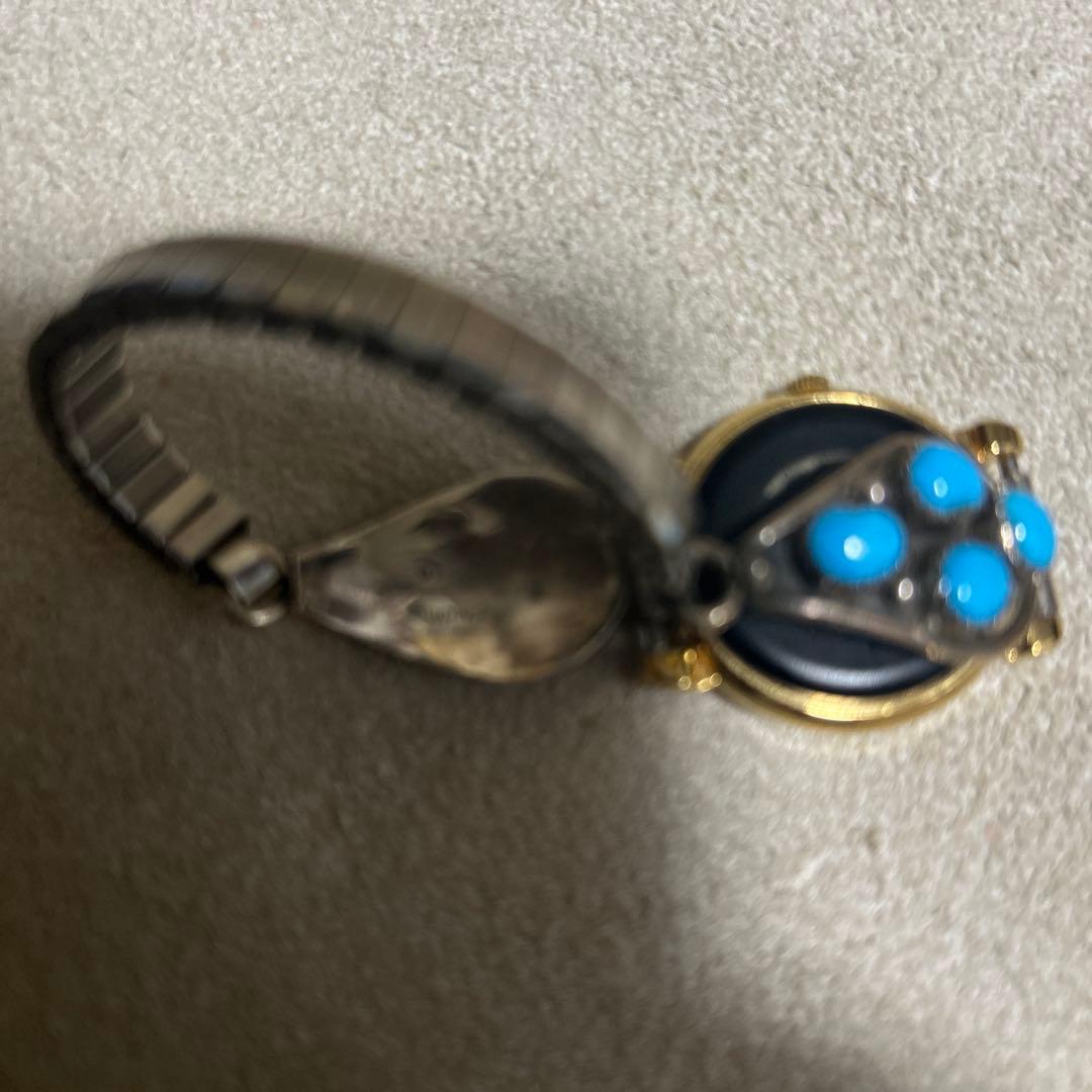 インディアンジュエリー　ターコイズ　ミッキーマウス　腕時計