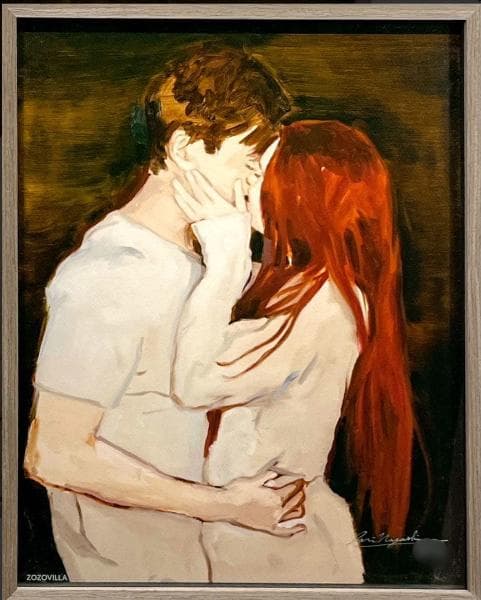 長島伊織「Untitled-valentine」シルクスクリーン