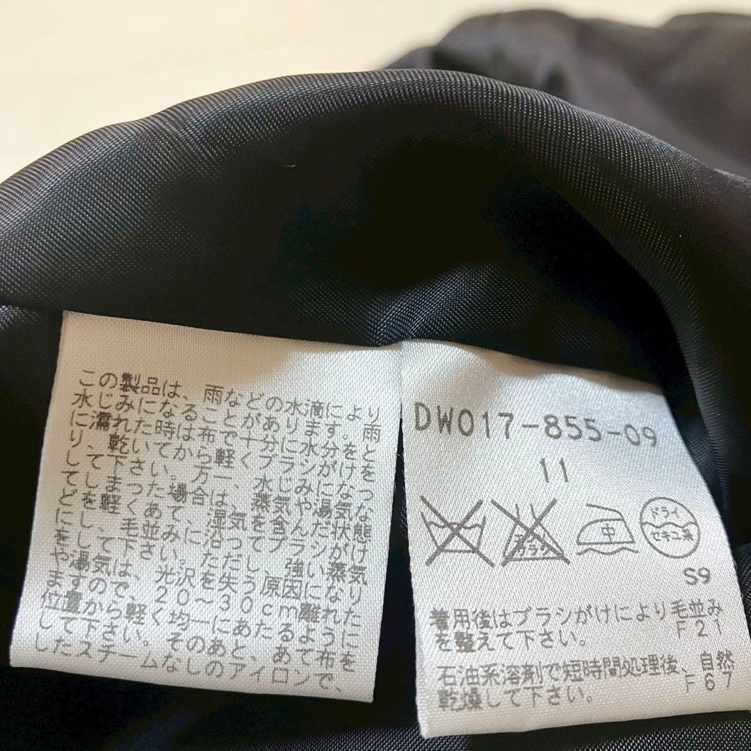 SANYO カシミヤ100 ステンカラーコート ブラック　ロング　アウター　上品