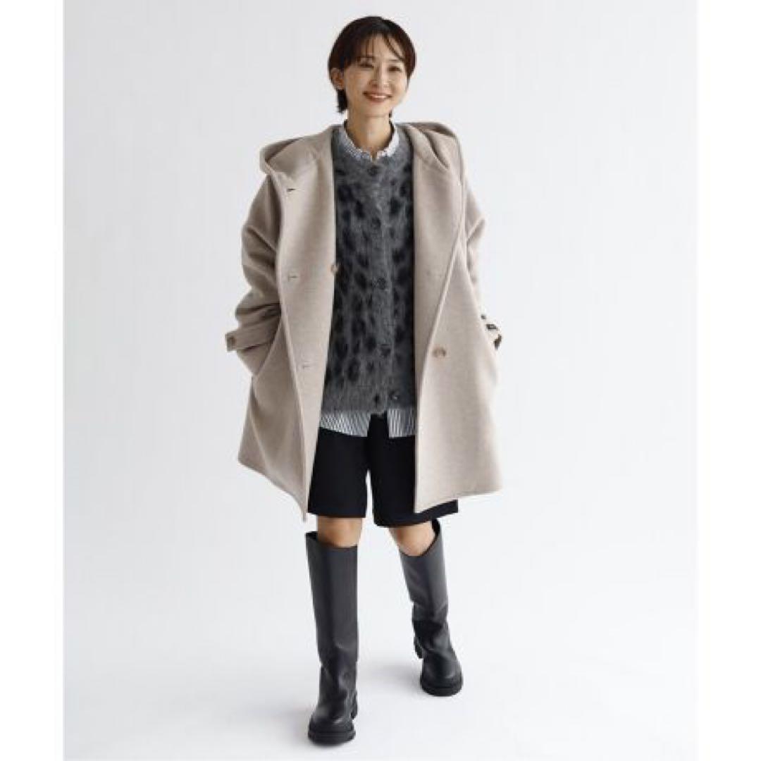 ジャーナルスタンダードレリューム スーパーファインビーバーフーデッドコート 36