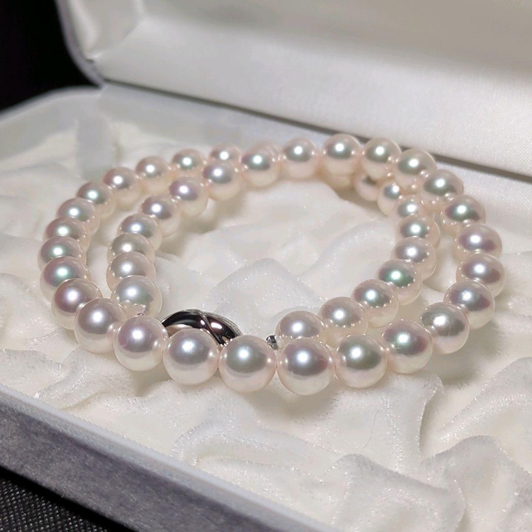 シャーリー【花珠】あこや真珠 大珠 約8.5-9.0mm 455