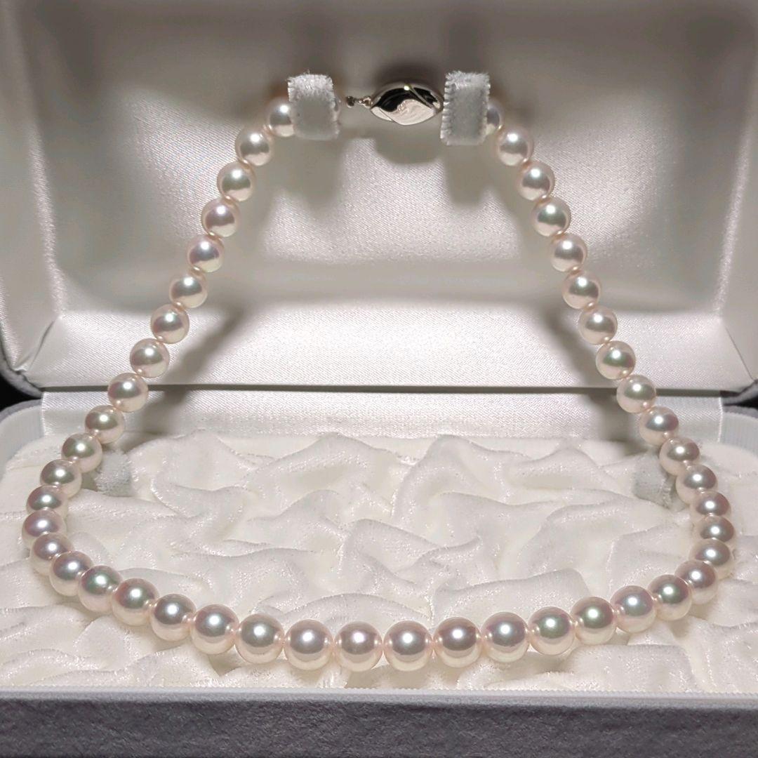 シャーリー【花珠】あこや真珠 大珠 約8.5-9.0mm 455