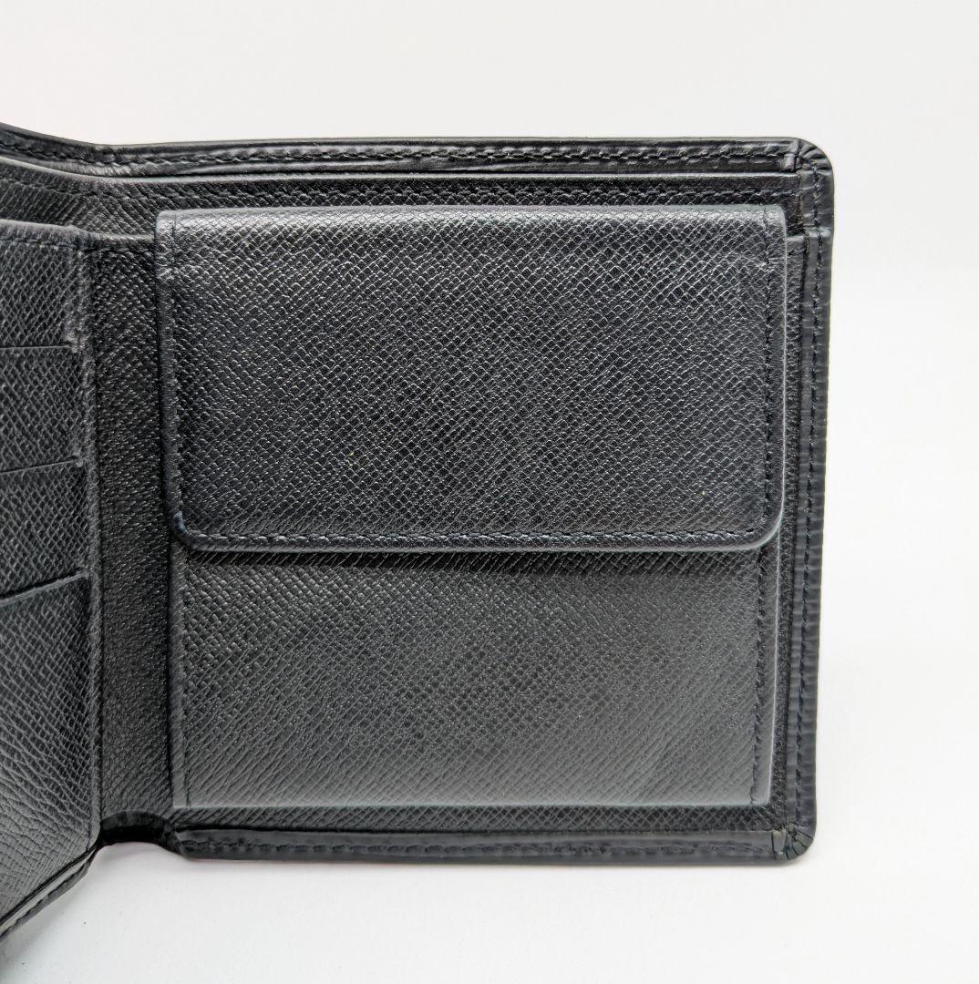 【美品】ポルトフォイユ・マルコ 2つ折り財布 エピ ノワール ルイヴィトン