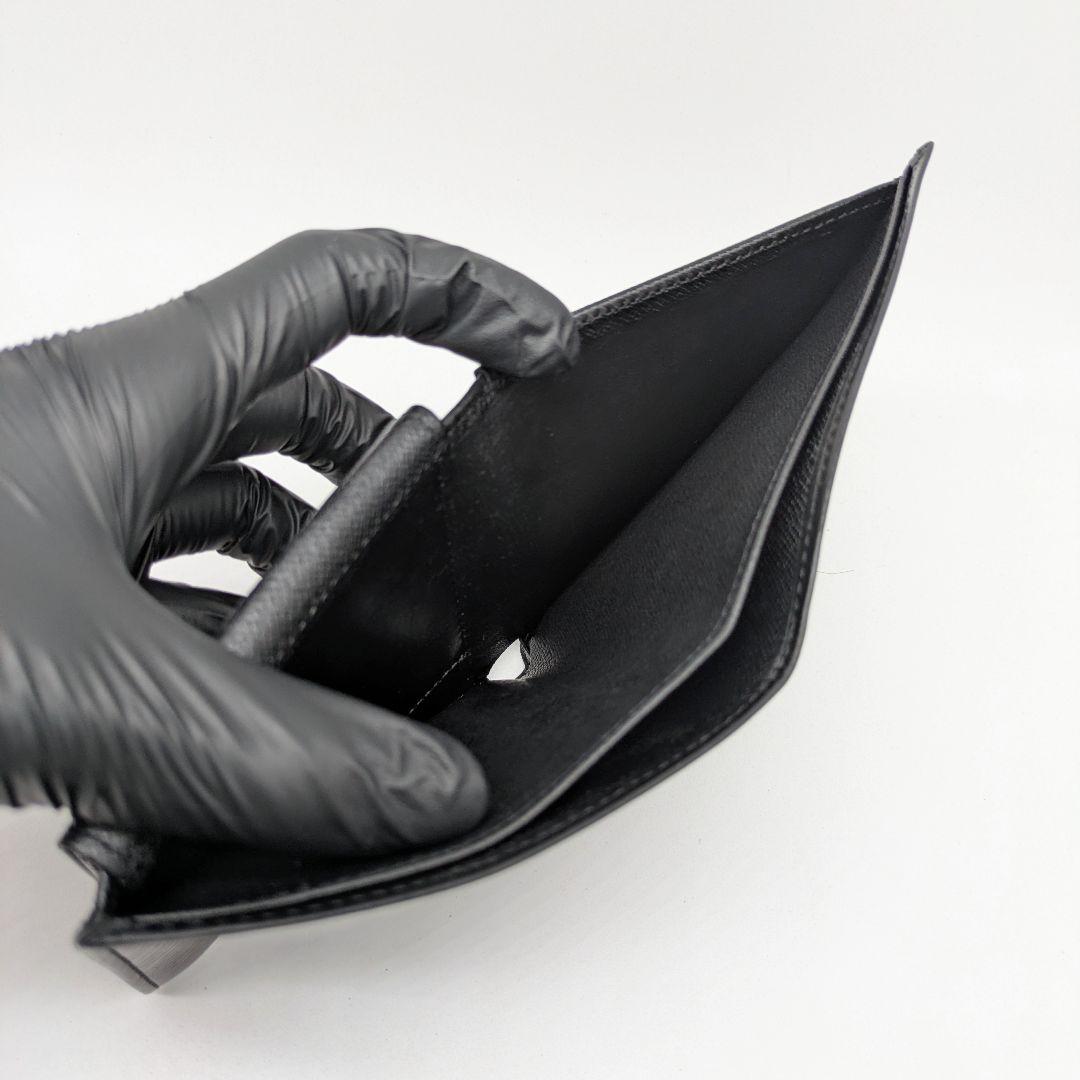 【美品】ポルトフォイユ・マルコ 2つ折り財布 エピ ノワール ルイヴィトン