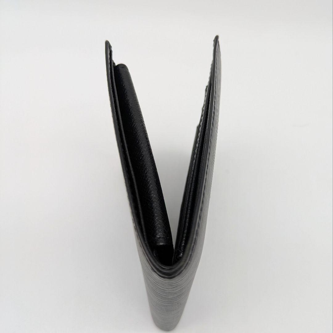 【美品】ポルトフォイユ・マルコ 2つ折り財布 エピ ノワール ルイヴィトン