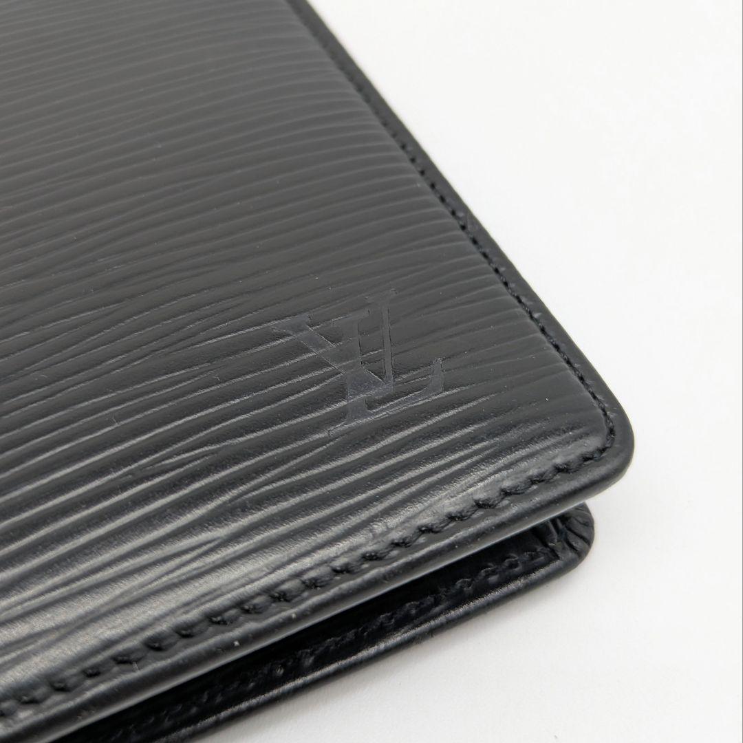 【美品】ポルトフォイユ・マルコ 2つ折り財布 エピ ノワール ルイヴィトン