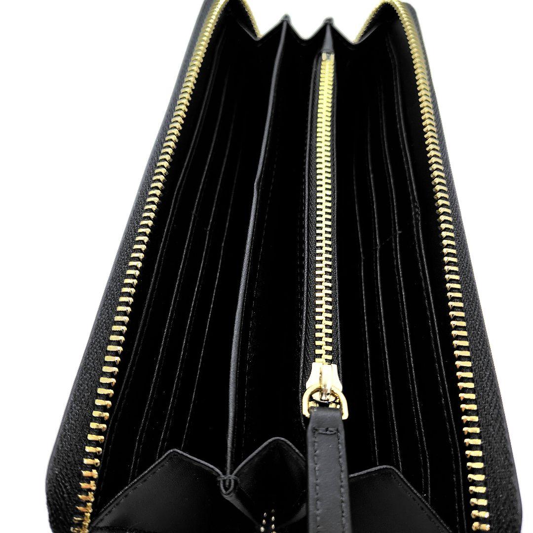 EMPORIO ARMANI ラウンドジップ 長財布 ネイビー