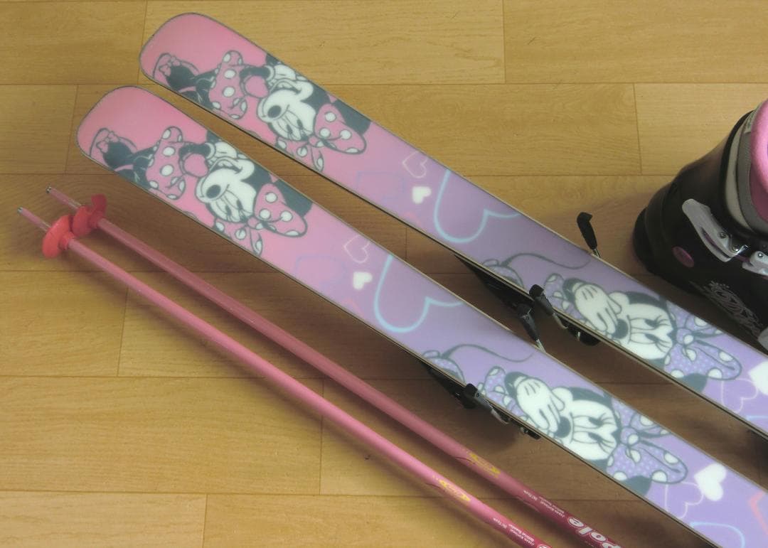 ■12月・1月限定■送料無料■ジュニアスキーセット■138/24■ミニーマウス■