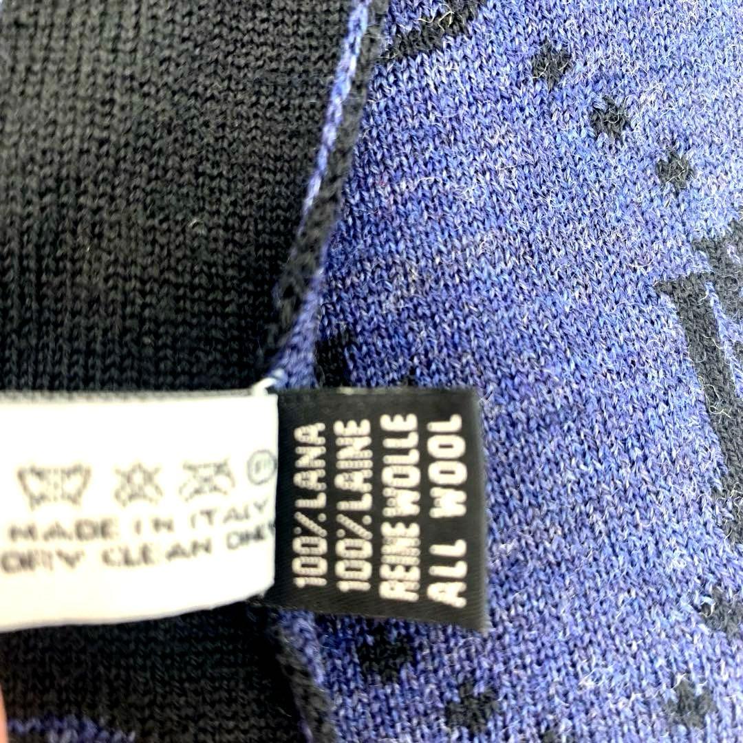 Christian Diorクリスチャンディオールトロッター柄ウールマフラー