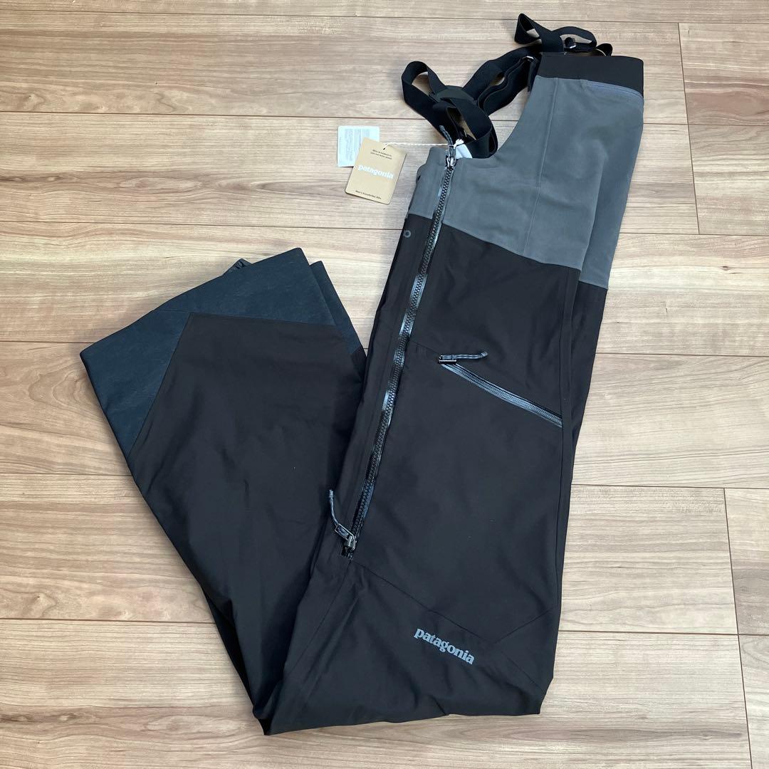 公式完売 パタゴニア メンズ スノードリフタービブ S BLACK