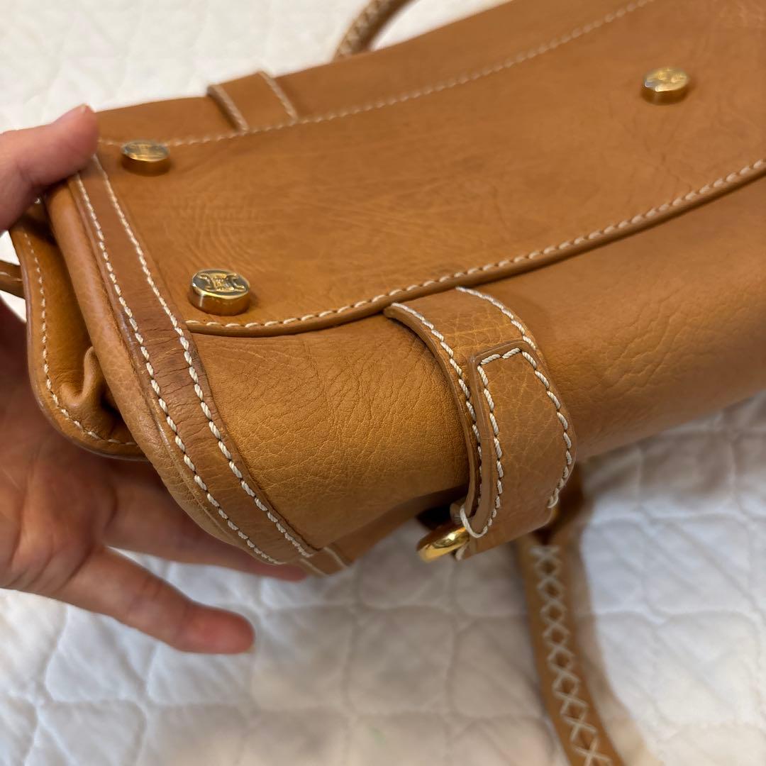 セリーヌ　ハンドバッグ 編み込みハンドル