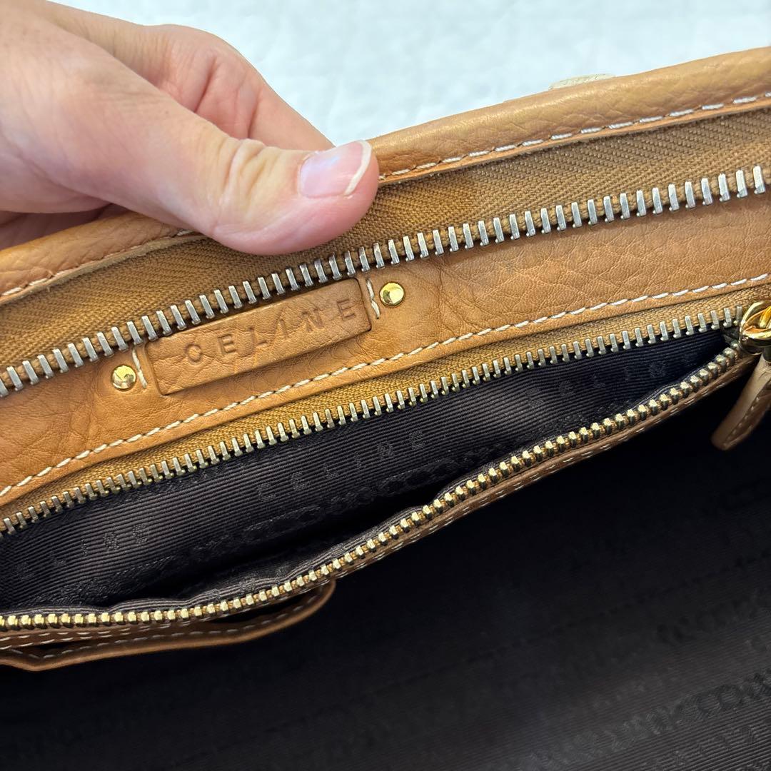 セリーヌ　ハンドバッグ 編み込みハンドル