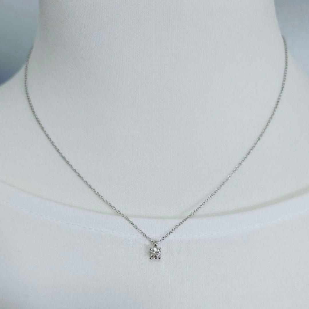 ティファニー Pt950 ソリティア　ダイヤモンド　ネックレス　プラチナ