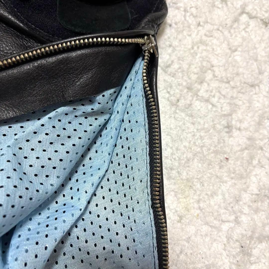 美品✨コミネ spazzioレザー ライディングパンツ レザーパンツ LLサイズ