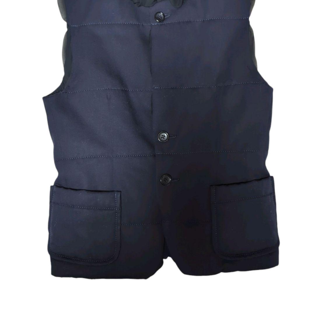 コムデギャルソン 中綿ベスト ブラック Sサイズ TF-V002 無地 フリル