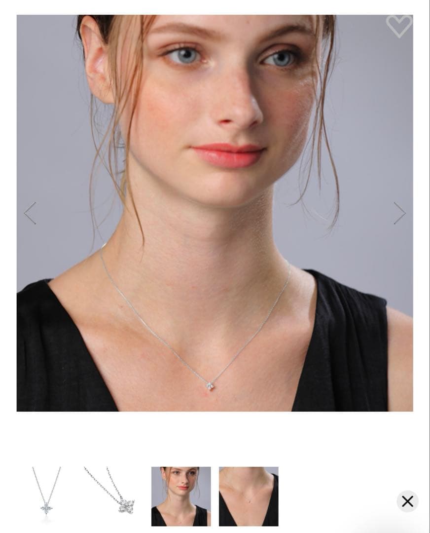 Pt950 ネックレス BRIGHTEST STAR